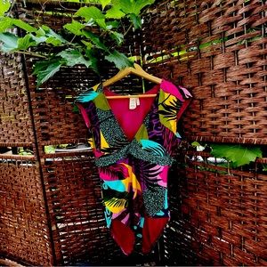 bleu rod beattie swimwear b21767 Size 8 Sexy Jungle Cap Sleeve